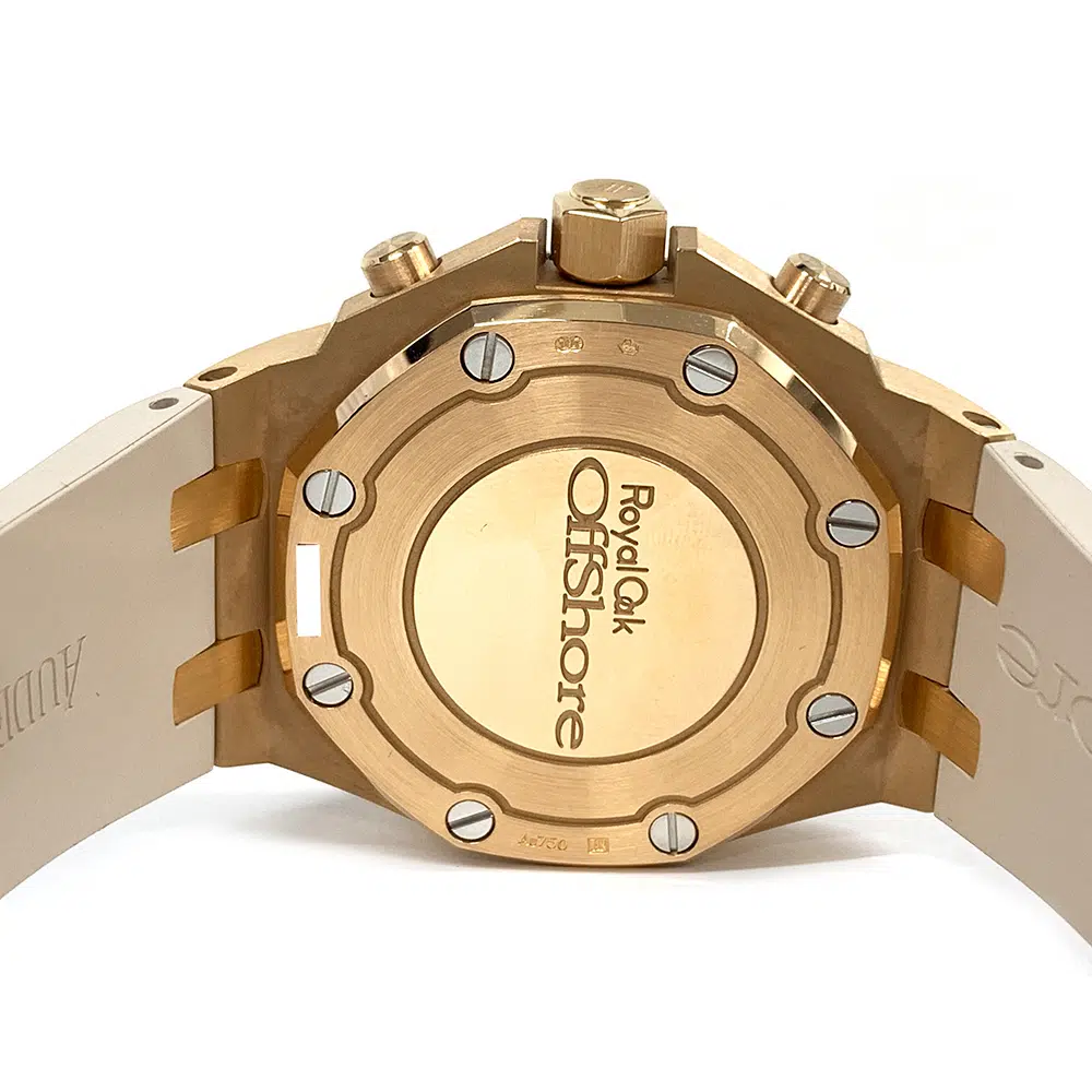 Audemars Piguet Royal Oak Offshore 26236OR.YY.D085CA.01 Rose Gold With Biege Rubber Watch – image 4
