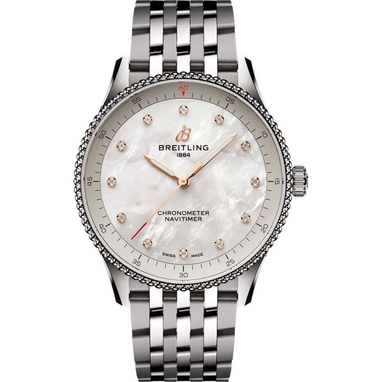 Breitling Navitimer 32mm A77320E61A2A1 Stainless Steel With MOP Dial Ladies Watch 2024