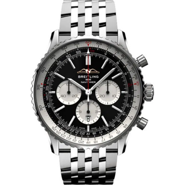 Breitling Super Navitimer B01 Black Dial 46mm AB0137211B1A1 Stainless Steel
