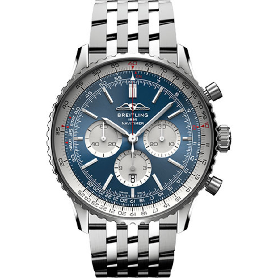 Breitling Super Navitimer B01 46mm AB0137211C1A1 Stainless Steel with Blue Dial Watch 2024