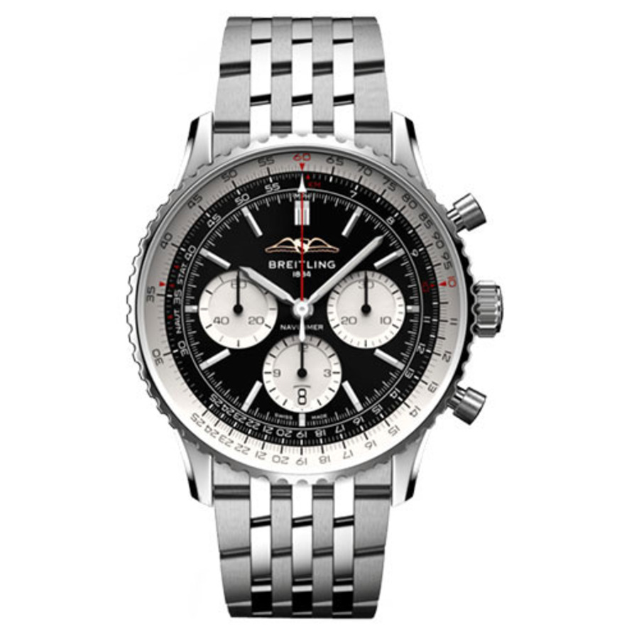 Breitling Super Navitimer B01 43mm AB0138211B1A1 Stainless Steel with Black Dial Men's Watch 2024