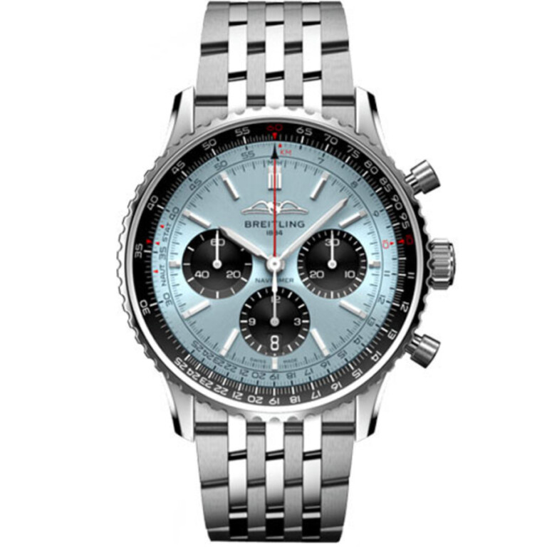 Breitling Super Navitimer B01 Men’s Watch 43mm AB0138241C1A1 Stainless Steel with Ice Blue Dial