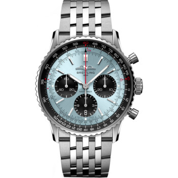 Breitling Super Navitimer B01 Ice Blue Dial 41mm AB0139241C2A1 Stainless Steel