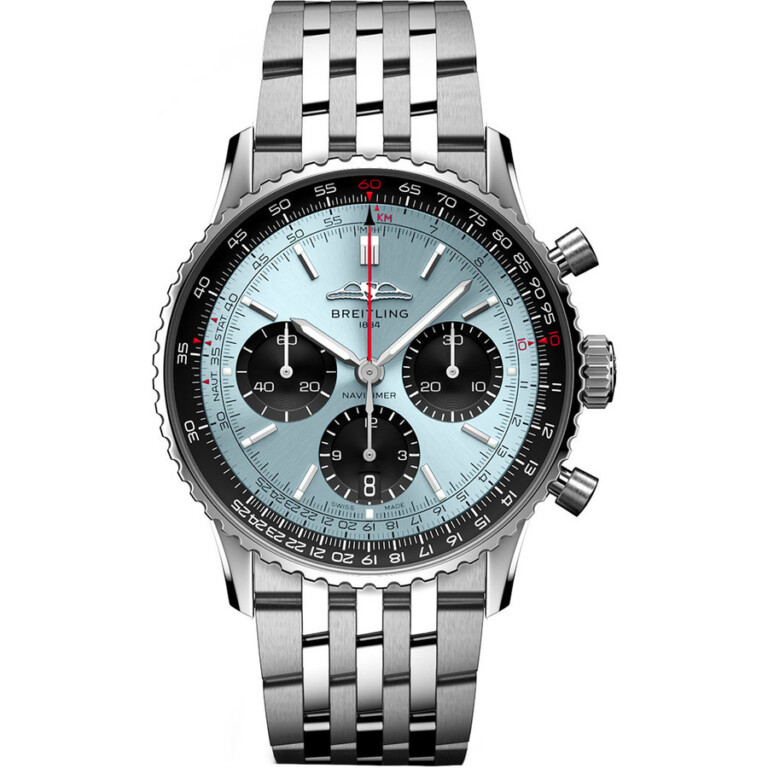 Breitling Super Navitimer B01 Ice Blue Dial 41mm AB0139241C2A1 Stainless Steel