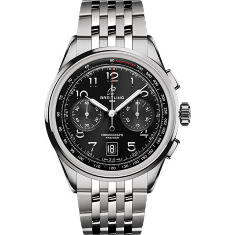 Breitling Premier B01 Chronogragh 42mm AB0145221B1A1 Black Dial Stainless Steel Watch 2024