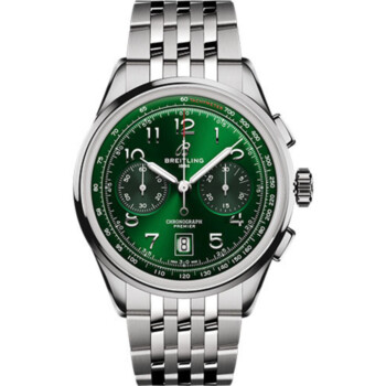 Breitling Superocean B01 Chronograph 42mm AB0145371L1A1 Stainless Steel With Green Dial Watch 2024