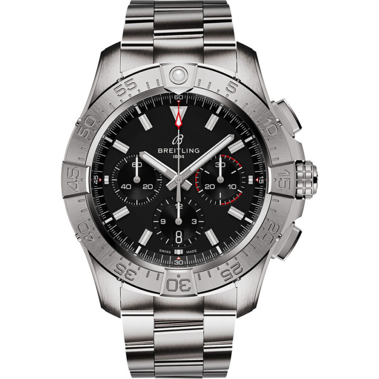 Breitling Avenger B01 Chronogragh AB0147101B1A1 44mm Stainless Steel Watch Black Dial 2024