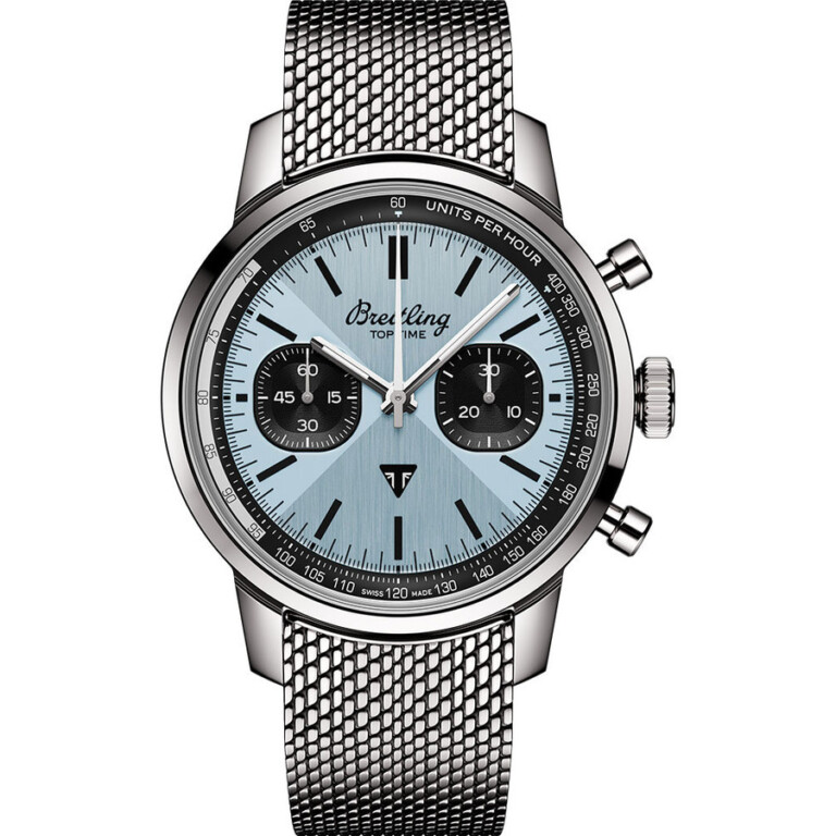 Breitling Top Time B01 Shelby Cobra Chronograph Blue Dial AB01764A1C1A1 Stainless Steel Men’s Watch 2024
