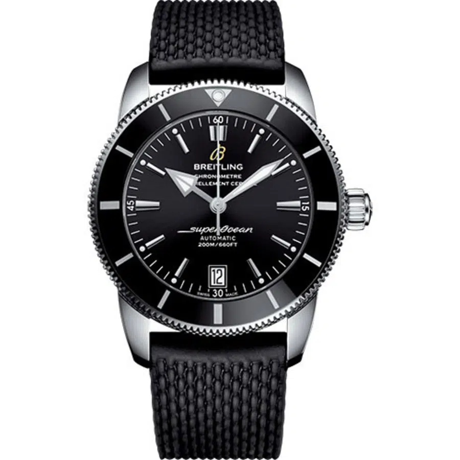 Breitling Superocean Heritage II Black Dial AB2010121B1S1 Stainless Steel with Black Rubber Men's Watch 2024
