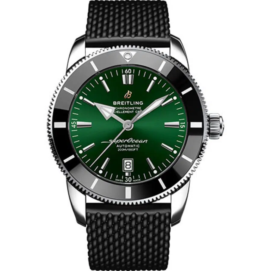 Breitling Superocean Heritage II  Green Dial 46mm AB2020121L1A1 Stainless Steel With Black Rubber Watch 2024
