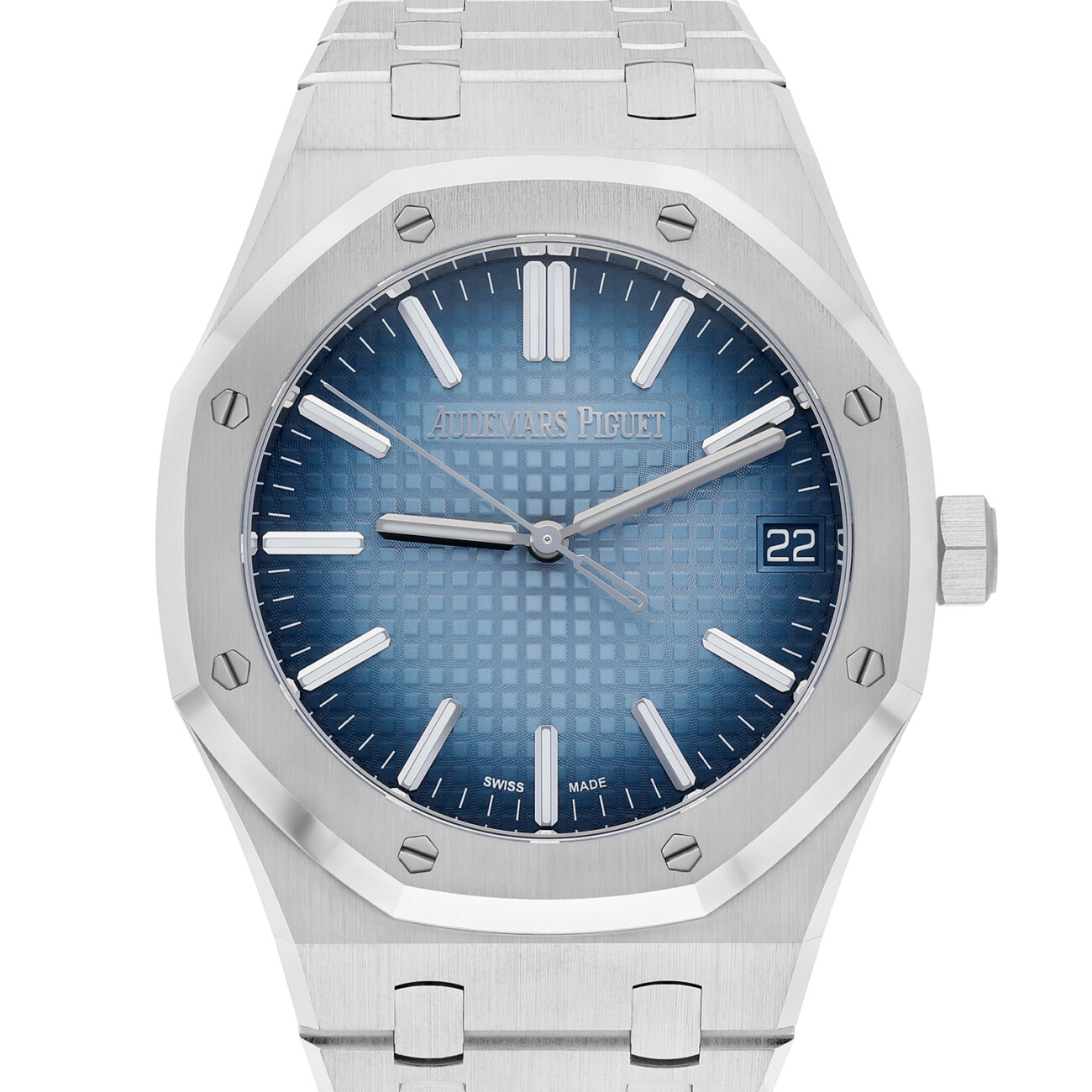 Audemars Piguet Royal Oak 15510BC.OO.1320BC.02 Blue Index Dial White Gold