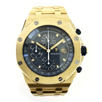 Audemars Piguet Royal Oak Offshore Chronograph 42mm 25721BA.OO.1000BA.02 Yellow Gold with Blue Dial Watch