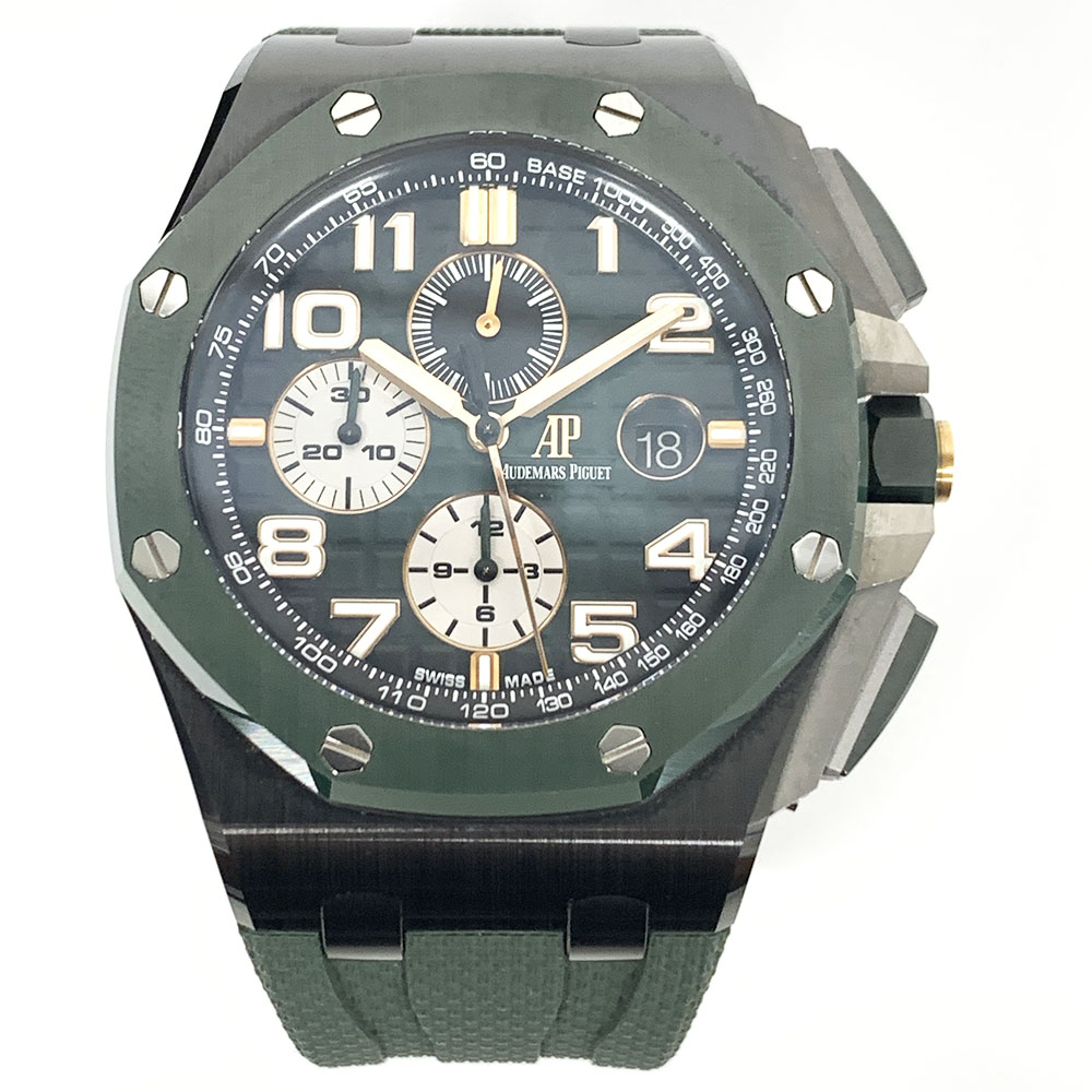 Audemars Piguet Royal Oak Offshore Chrono 26405CE.OO.A056CA.01 Ceramic With Green Rubber Watch