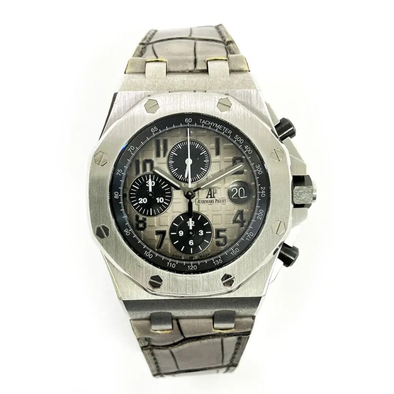 Audemars Piguet Royal Oak Offshore 42mm 26470PT.OO.1000PT.01 Platinum with Grey Dial Watch 2017