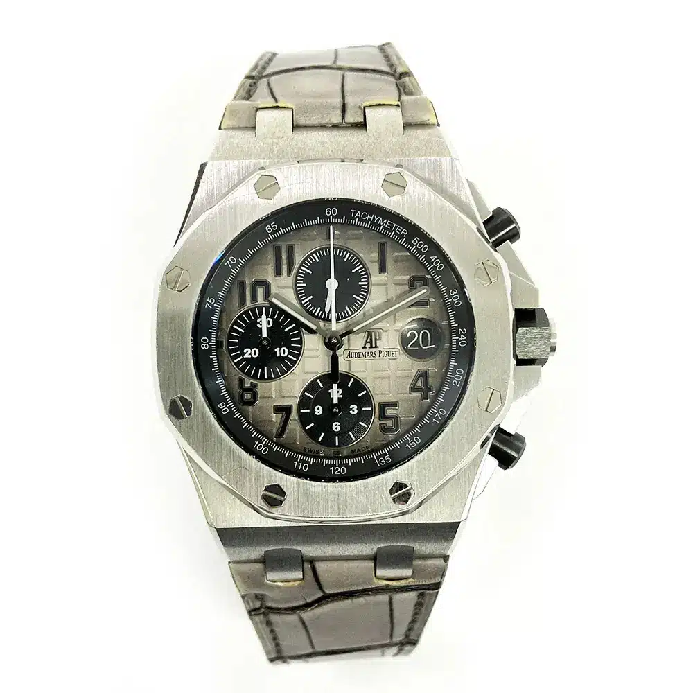 Audemars Piguet Royal Oak Offshore 42mm 26470PT.OO.1000PT.01 Platinum with Grey Dial Watch 2017