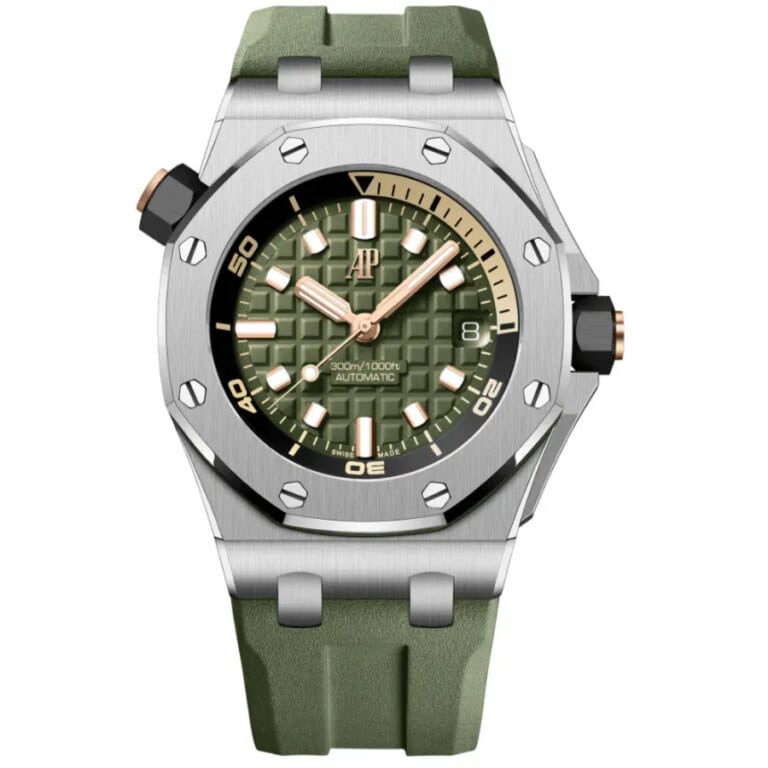 Audemars Piguet Royal Oak Offshore Diver 15720ST.OO.A052CA.01 42mm Stainless Steel with Green Dial Watch 2022