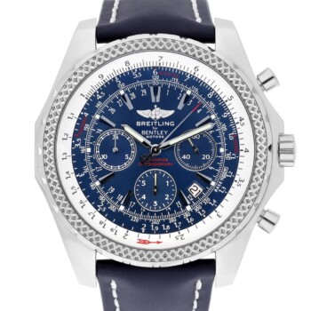 Breitling for Bentley Motors Blue Dial, Blue Strap Stainless Steel Watch A25362