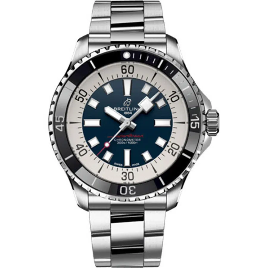 Breitling Superocean Automatic 44mm A17376211C1A1 Stainless Steel With Blue Dial