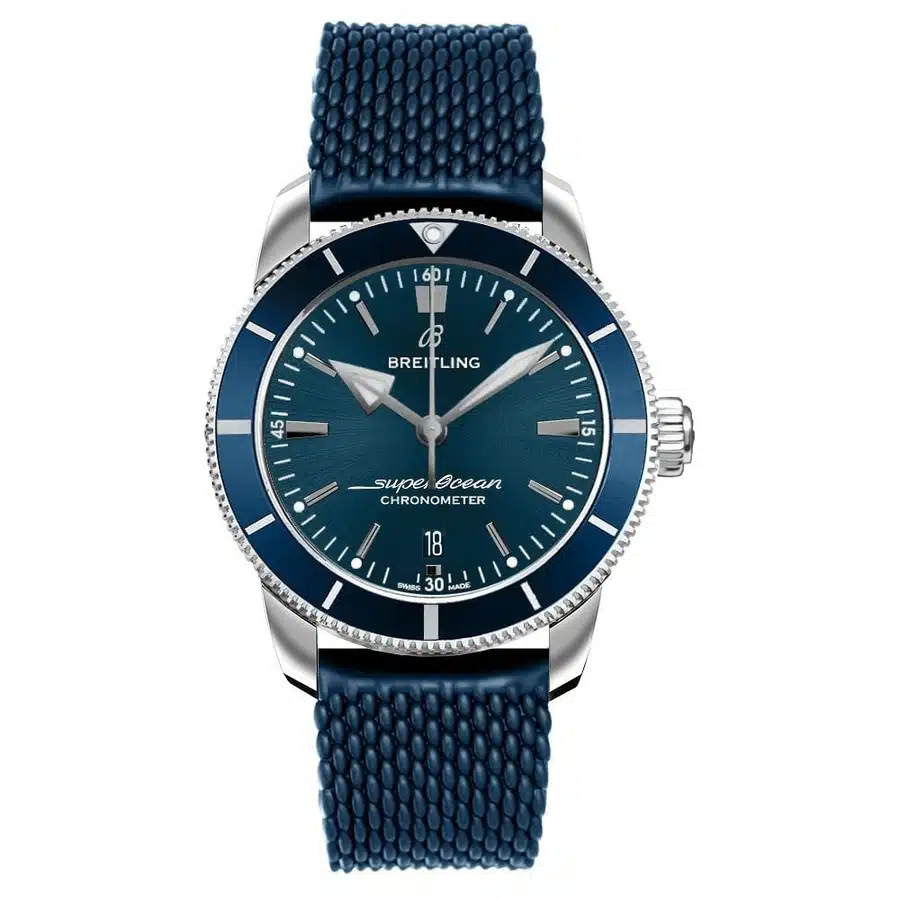 Breitling Superocean Héritage II B20 AB2030161C1S1 Stainless Steel with Blue Rubber Band