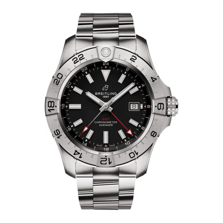 Breitling Avenger GMT A32320101B1A1 Black Dial Stainless Steel