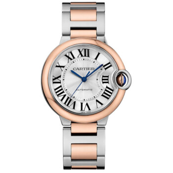 Cartier Ballon Bleu 18K Rose Gold Bezel W2BB0033 and 36mm Steel
