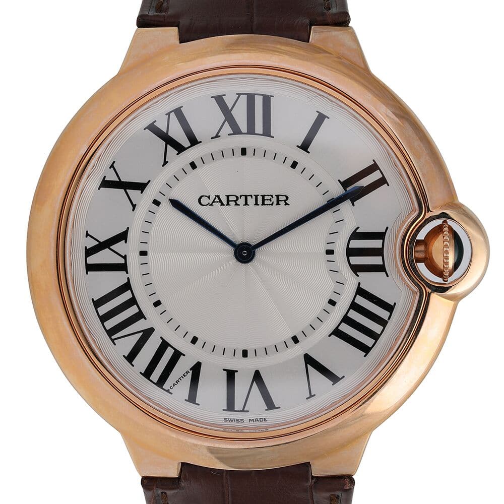 Cartier Ballon Bleu 46mm XL W6920054 Rose Gold Watch Manual Winding