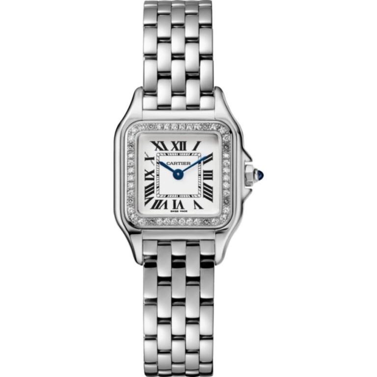 Cartier Panthère W4PN0007 Stainless Steel 22mm Watch With Silver Dial