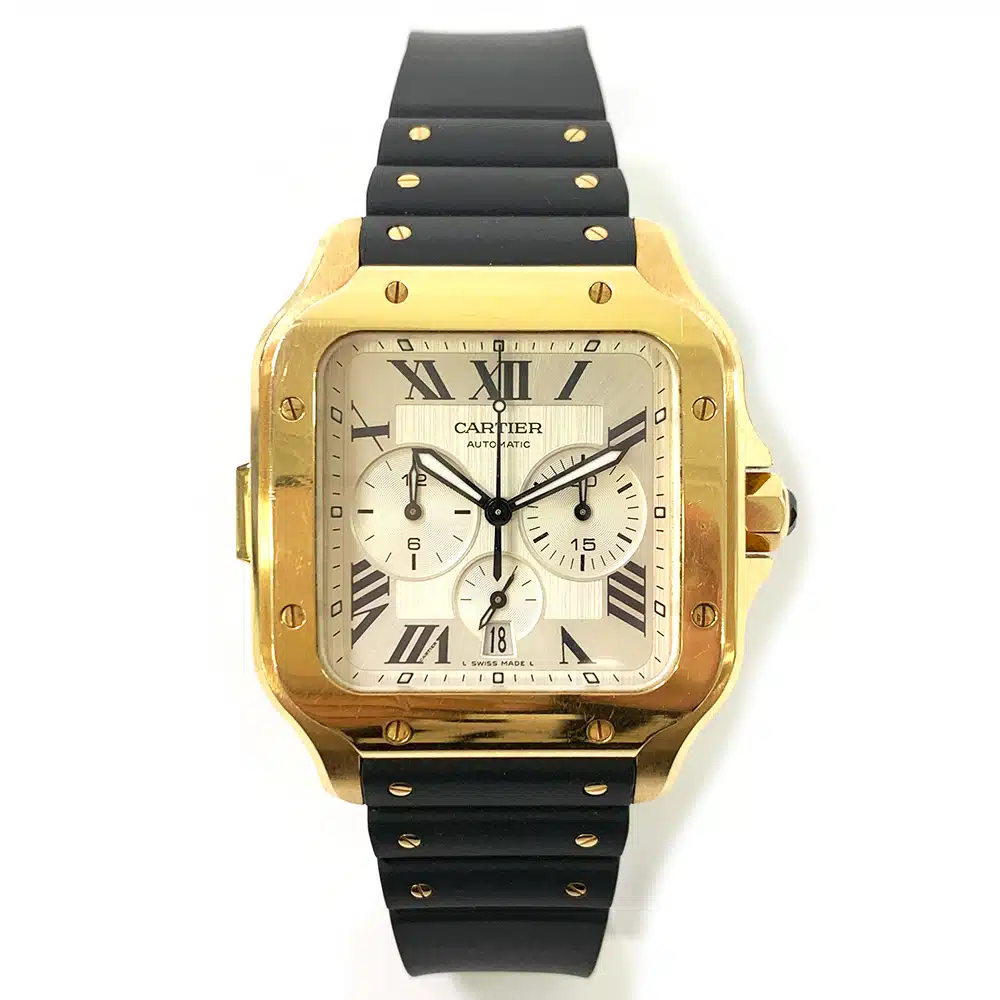 Cartier Santos WGSA0017 43mm Rose Gold with Silver Dial Watch 2019