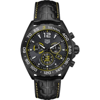 Tag Heuer Formula 1 Chronograph X Senna CAZ101AJ.FC6487 DLC Case Ceramic Bezel Grey Dial