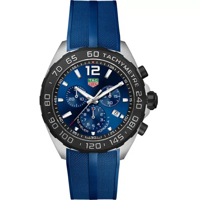 Tag Heuer Formula 1 Quartz 43mm Steel Case CAZ101AV.FT8077 Blue Rubber Strap