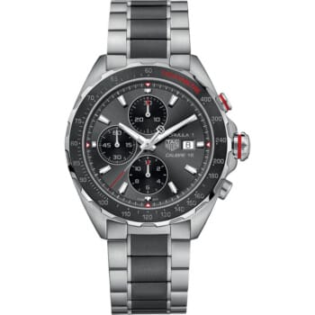 Tag Heuer Formula 1 Men's 44mm Automatic Chronograph Watch CAZ2012.BA0970 Two Tone Bracelet Grey Dial Watch 2024