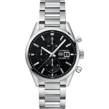 Tag Heuer Carrera CBK2110.BA0715 Automatic Chronograph 41 mm Steel Case Black Dial Steel Bracelet