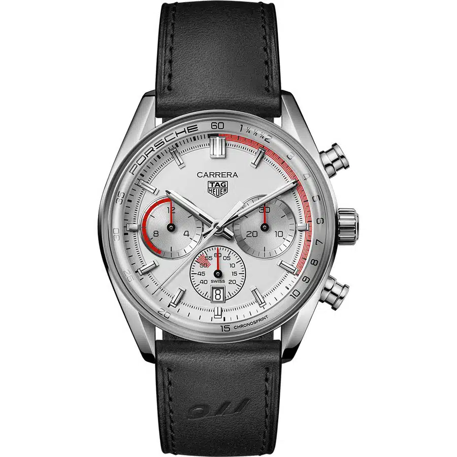Tag Heuer Carrera Chronosprint X Porsche Special Edition CBS2011.FC6529 Steel Case 42mm Black Leather Strap