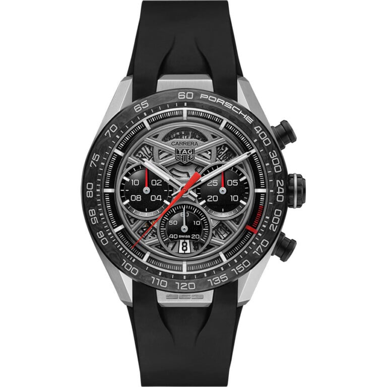 Tag Heuer Chronograph Carrera X Porsche CBU2010.FT6267 Automatic Watch 44 mm Steel Case Grey Dial Rubber Strap 2024