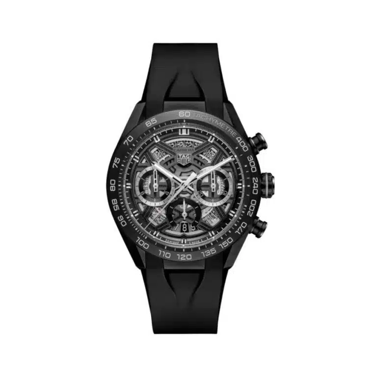Tag Heuer CBU2080.FT6272 Carrera Chronograph Extreme Sport DLC Titanium Case 44mm Black Rubber Strap