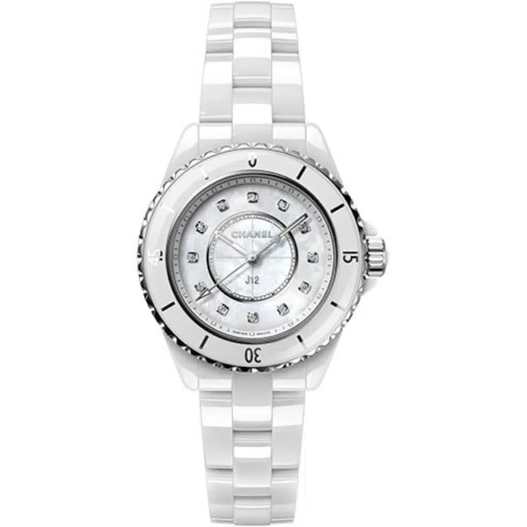 Chanel J12 33mm White Ceramic And Steel Case H5704 And White Dial