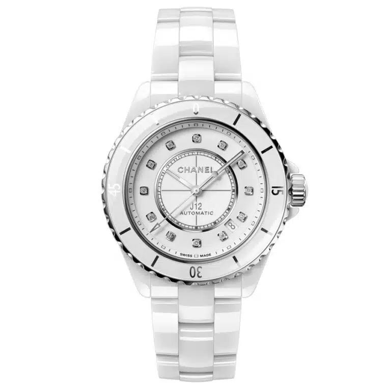 Chanel J12 H5705 White Ceramic Watch White Dial