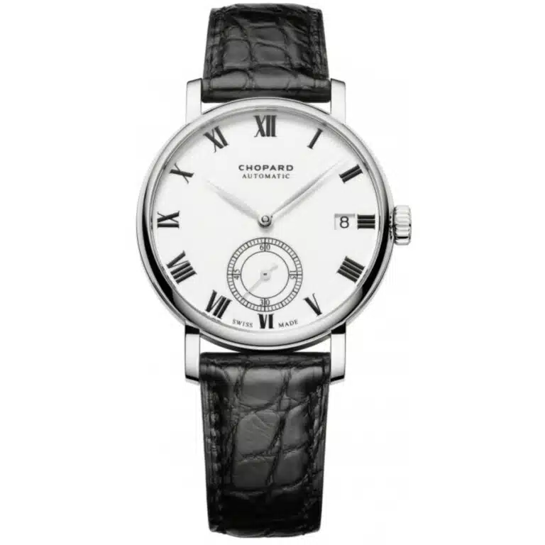 Chopard Classic 161289-1001 White Gold with Black Croc Watch White Dial