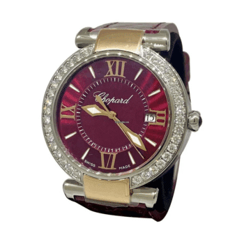 Chopard Imperiale 388532-6017 Stainless Steel & Rose Gold With Red Alligator Leather Watch Red Dial 2024