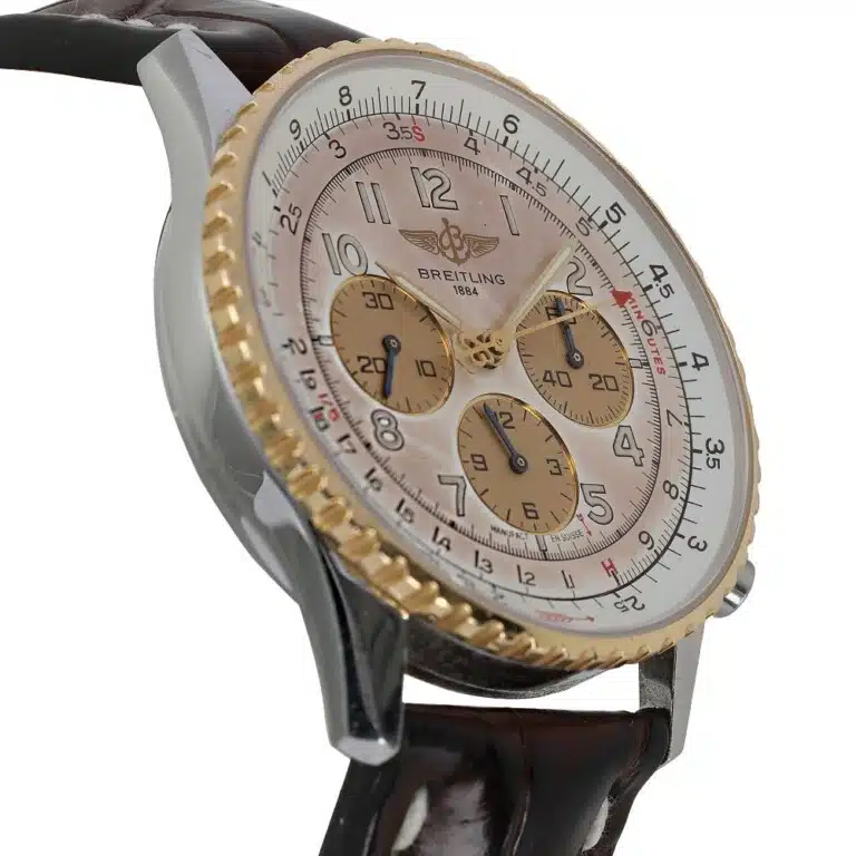 Breitling Navitimer Ivory Dial Leather Strap D30022 – image 3