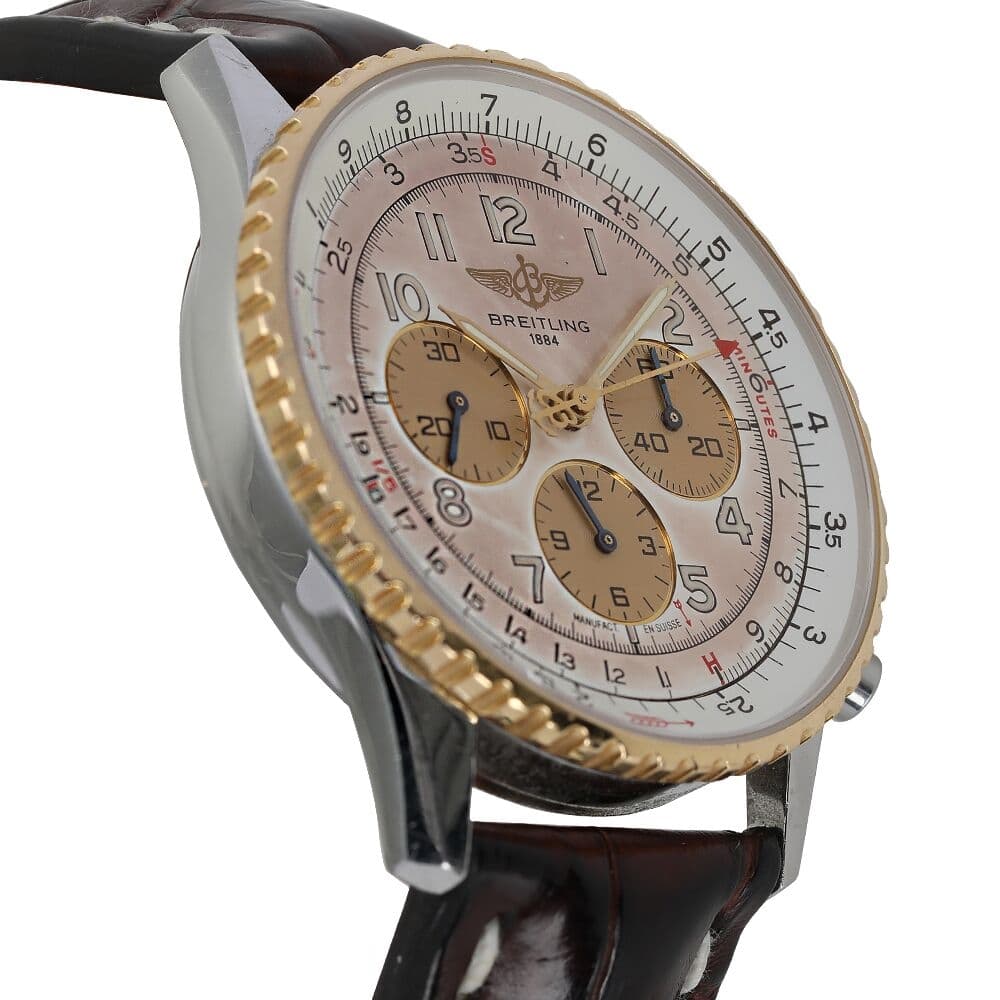 Breitling Navitimer Ivory Dial Leather Strap D30022