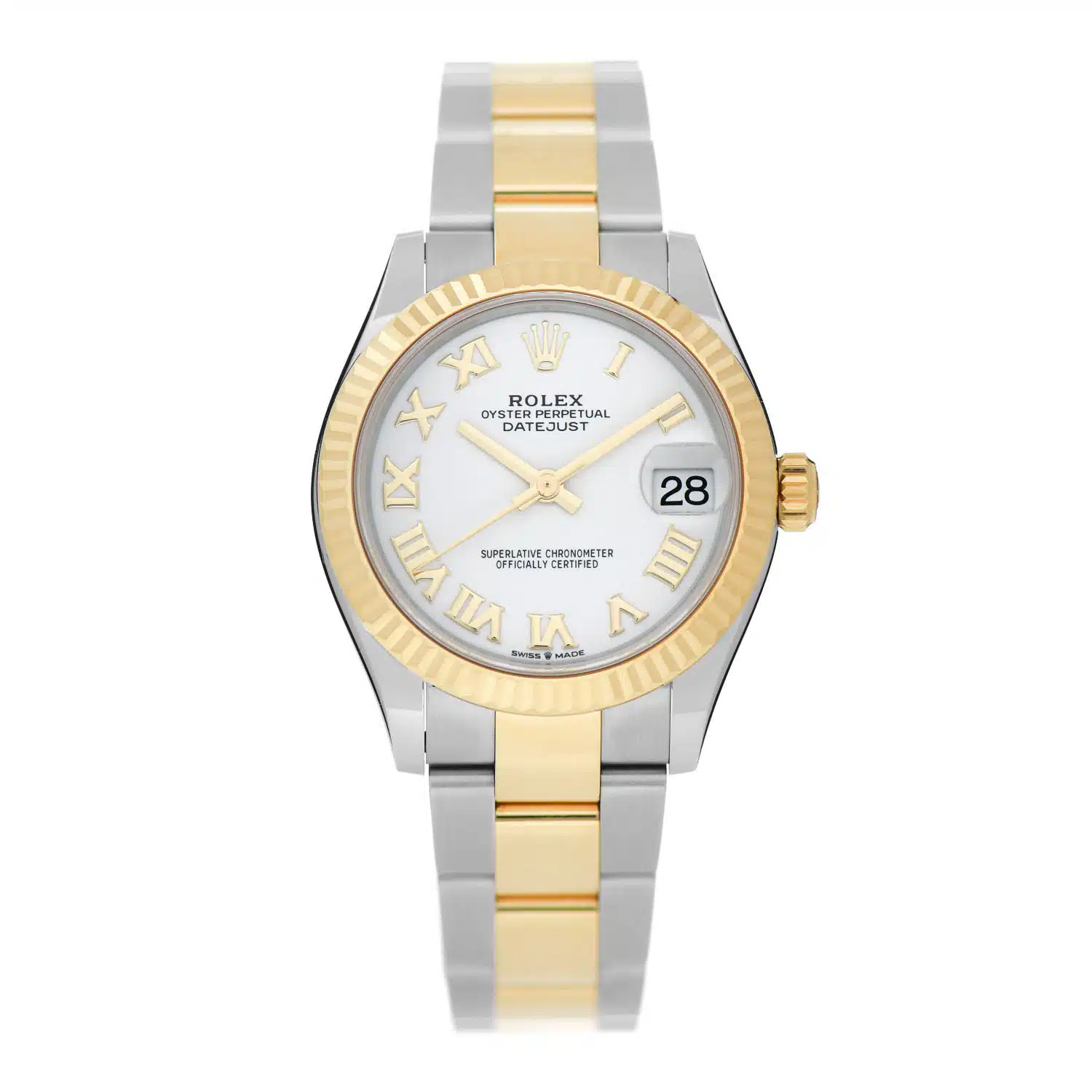 Rolex Datejust 31mm White Roman Numerals Dial Oyster Bracelet Two Tone Watch 178273-0072 – image 5