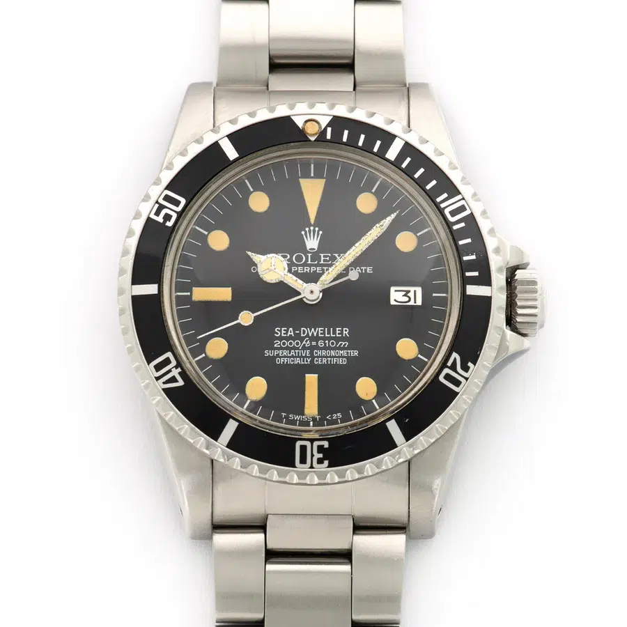 Rolex Sea-Dweller Oyster 40mm 1665 Stainless Steel Watch Black Dial – image 5