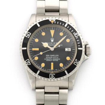 Rolex Sea-Dweller 40mm 1665 Oyster Stainless Steel Watch Black Dial