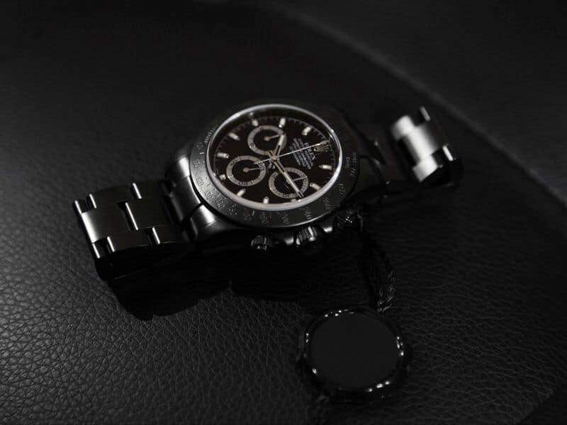 Rolex Daytona Black PVD/DLC Coated Watch with Black Dial 116523