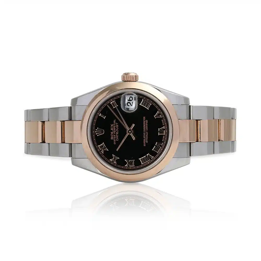 Rolex Datejust 31mm 178241 Steel & Pink Gold Watch Black Roman Dial – image 5
