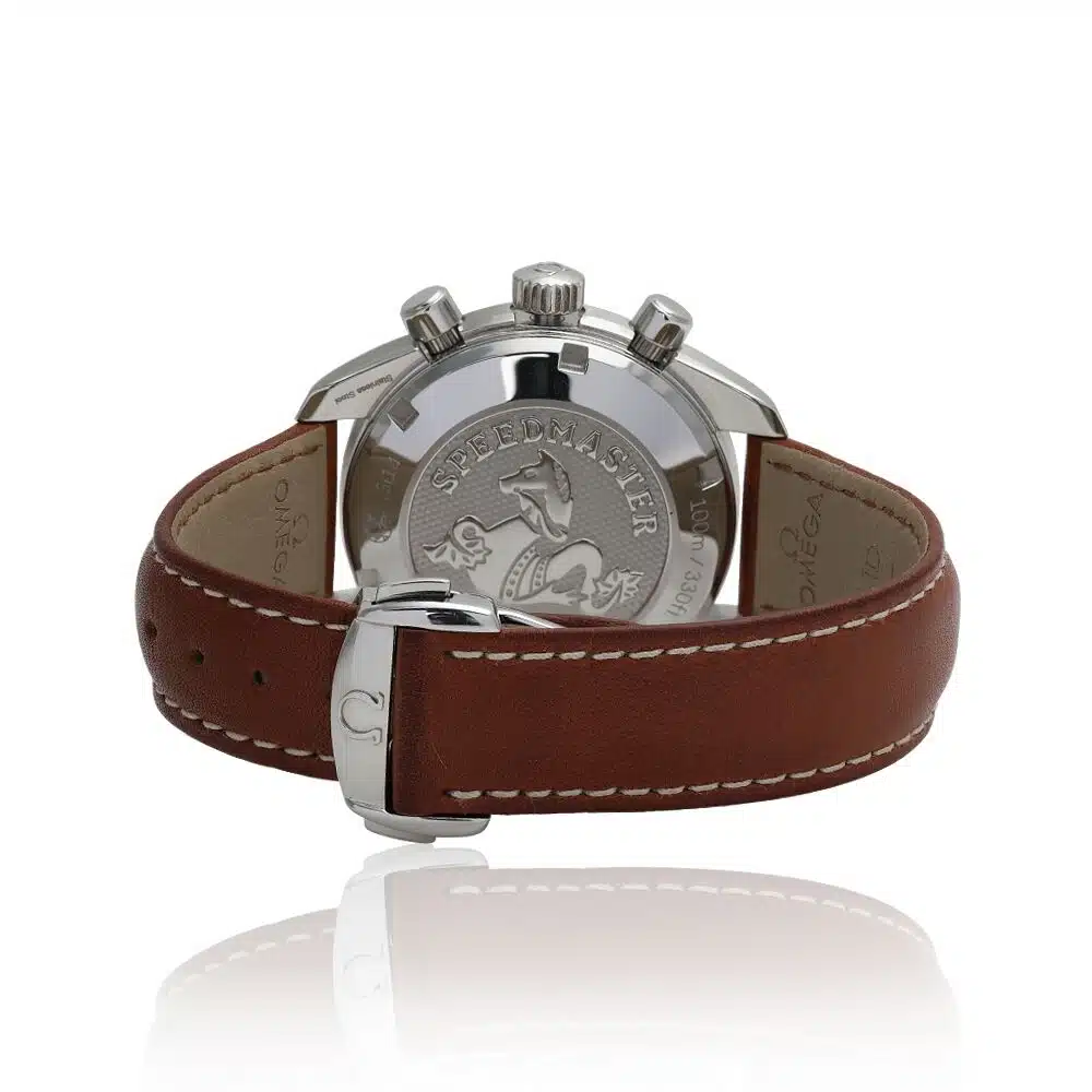 Omega Speedmaster Chronograph 324.32.38.50.06.001 Stainless Steel with Brown Leather Watch – image 8