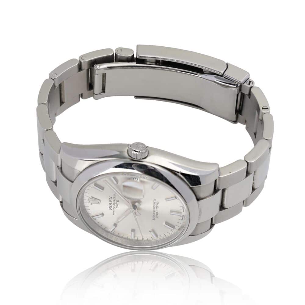 Rolex Date 34mm 115200 Stainless Steel Watch (Silver)