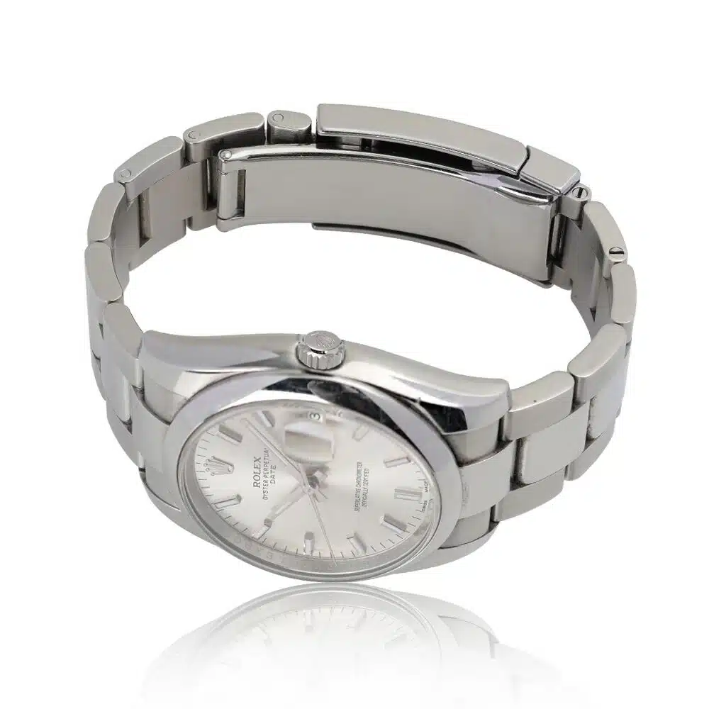 Rolex Date 34mm 115200 Stainless Steel Watch (Silver) – image 6