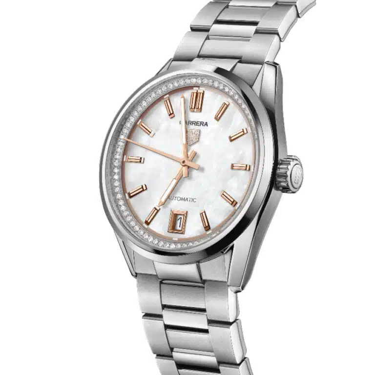 Tag Heuer Carrera WBN231C.BA0001 Automatic 36mm Ladies Watch Mother Of Pearl Index Dial
